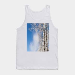 Snow falling from trees Tank Top